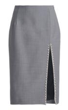 Moda Operandi Area Crystal-trimmed Pencil Skirt