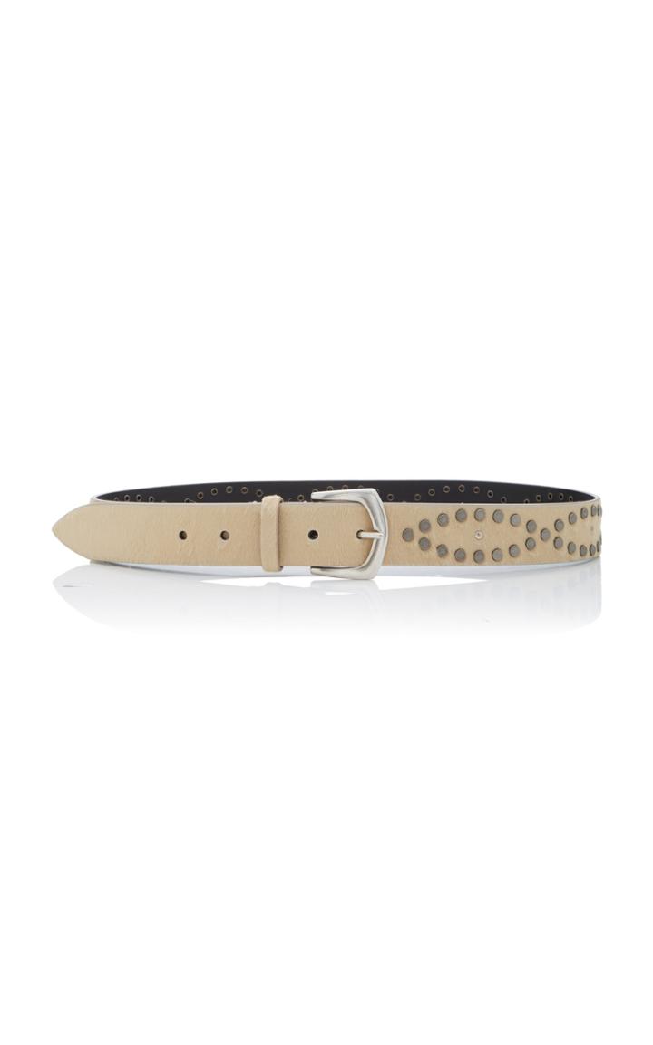 Isabel Marant Kolee Studded Calf Hair Belt