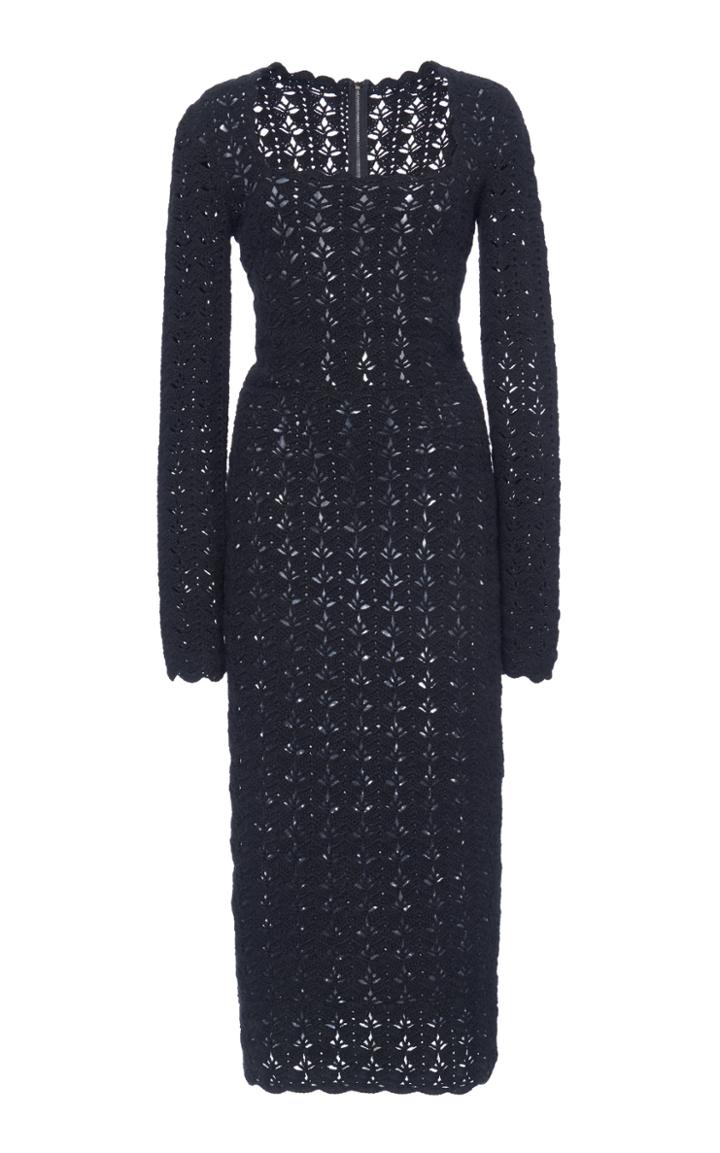 Moda Operandi Dolce & Gabbana Open-knit Midi Dress