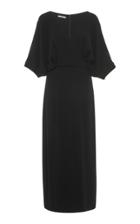 Moda Operandi Co Surplice Crepe Midi Dress Size: Xs