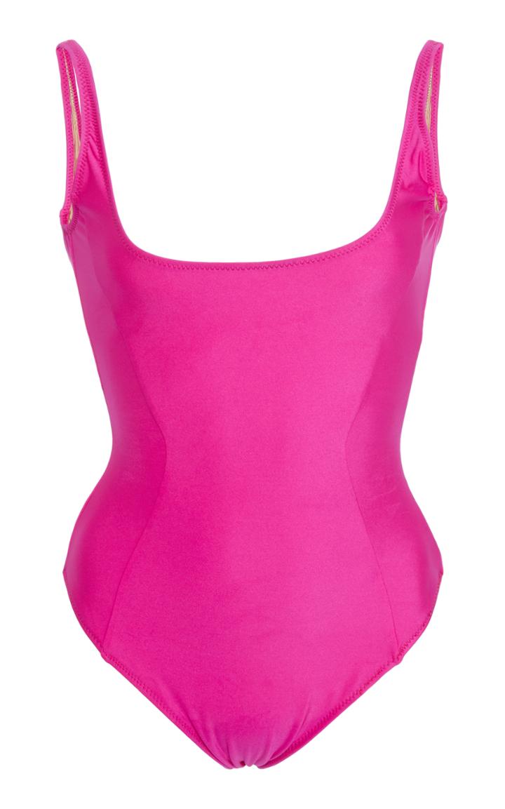 Fleur Du Mal Scoop Neck One Piece Swimsuit