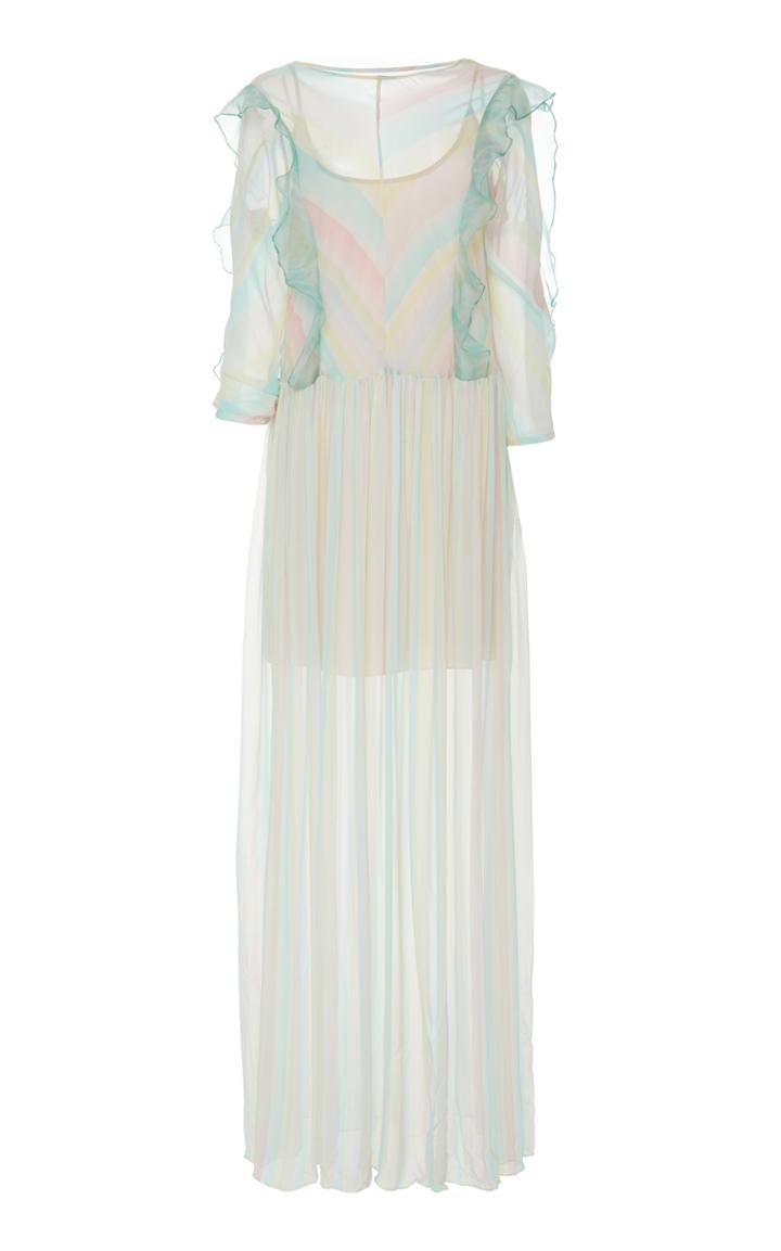 Isolda Emma Ruffled Bodice Maxi Dress