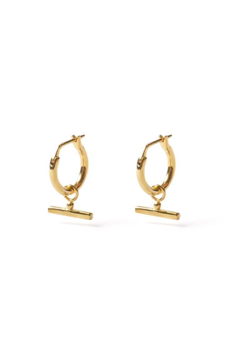 Moda Operandi Flash Jewellery Gold Chloe Sleeper Hoops
