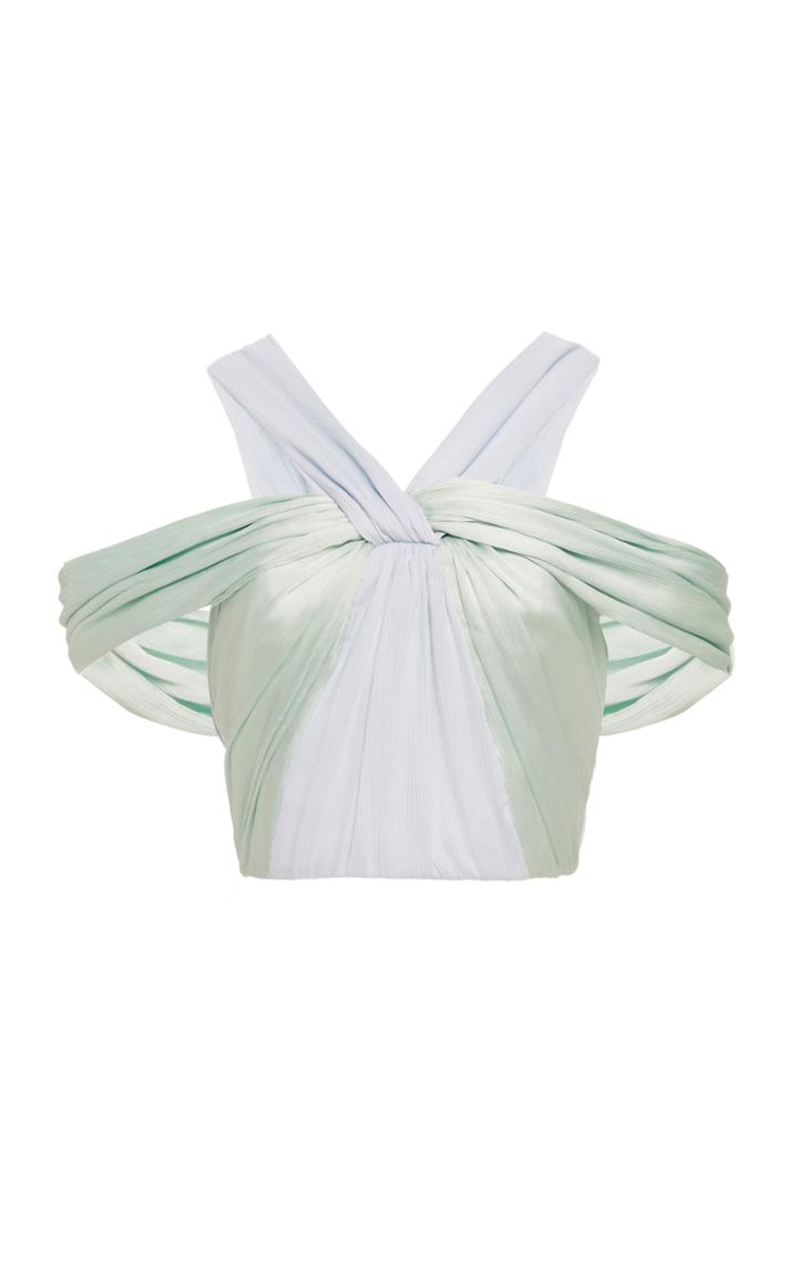 Moda Operandi Amur Petal Cropped Halter Top Size: Xs
