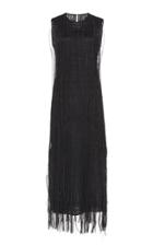 Moda Operandi Marina Moscone Fringed Sleeveless Silk-blend Dress Size: 0