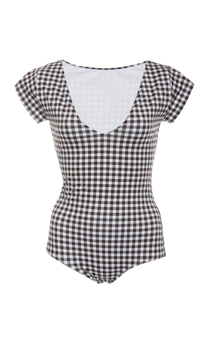 Verde Limon Capri Short-sleeved One Piece Swimsuit