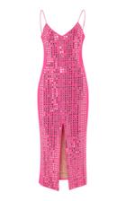 David Koma Embellished Split Midi Dress