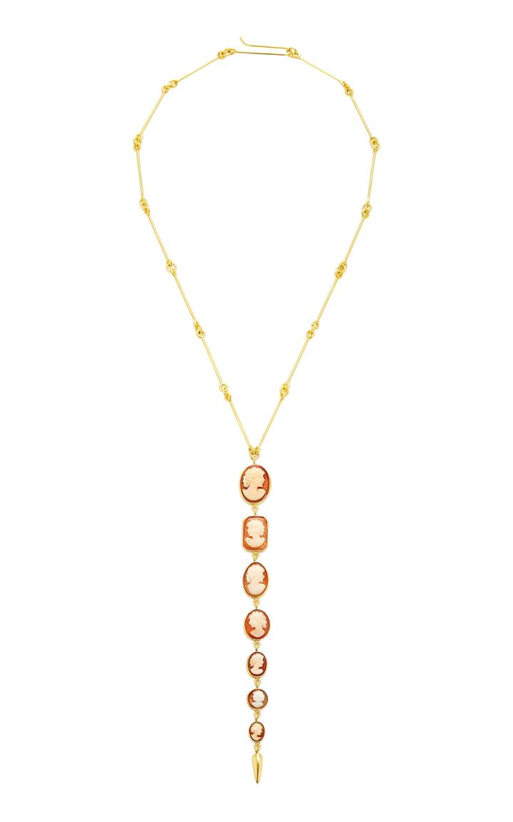 Moda Operandi Grainne Morton Cameo Lariat Necklace