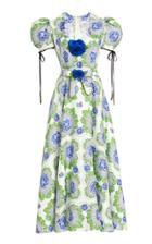 Moda Operandi Rodarte Belted Printed Silk-twill Dress