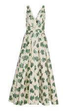 J. Mendel Patterned Lurex Cotton Midi Dress