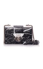 Balmain Ring Box 20 Marbled Leather Bag