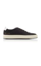 Common Projects Retro Low Nubuck Leather And Suede Sneakers
