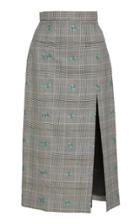 Alexachung Slit Front Wool Blend Pencil Skirt