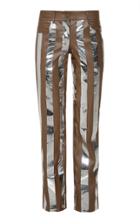 Moda Operandi Matriel Striped Vegan Leather Cigarette Pants