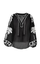 Moda Operandi Johanna Ortiz Cursos Del Rio Embroidered Linen Top