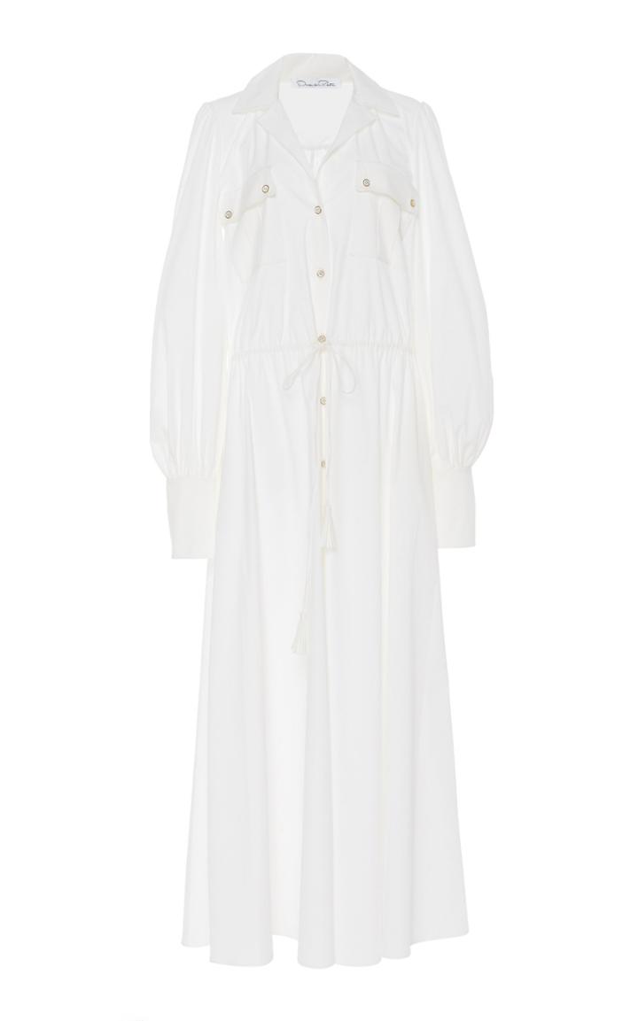 Oscar De La Renta Maxi Shirt Dress