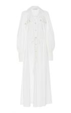 Oscar De La Renta Maxi Shirt Dress