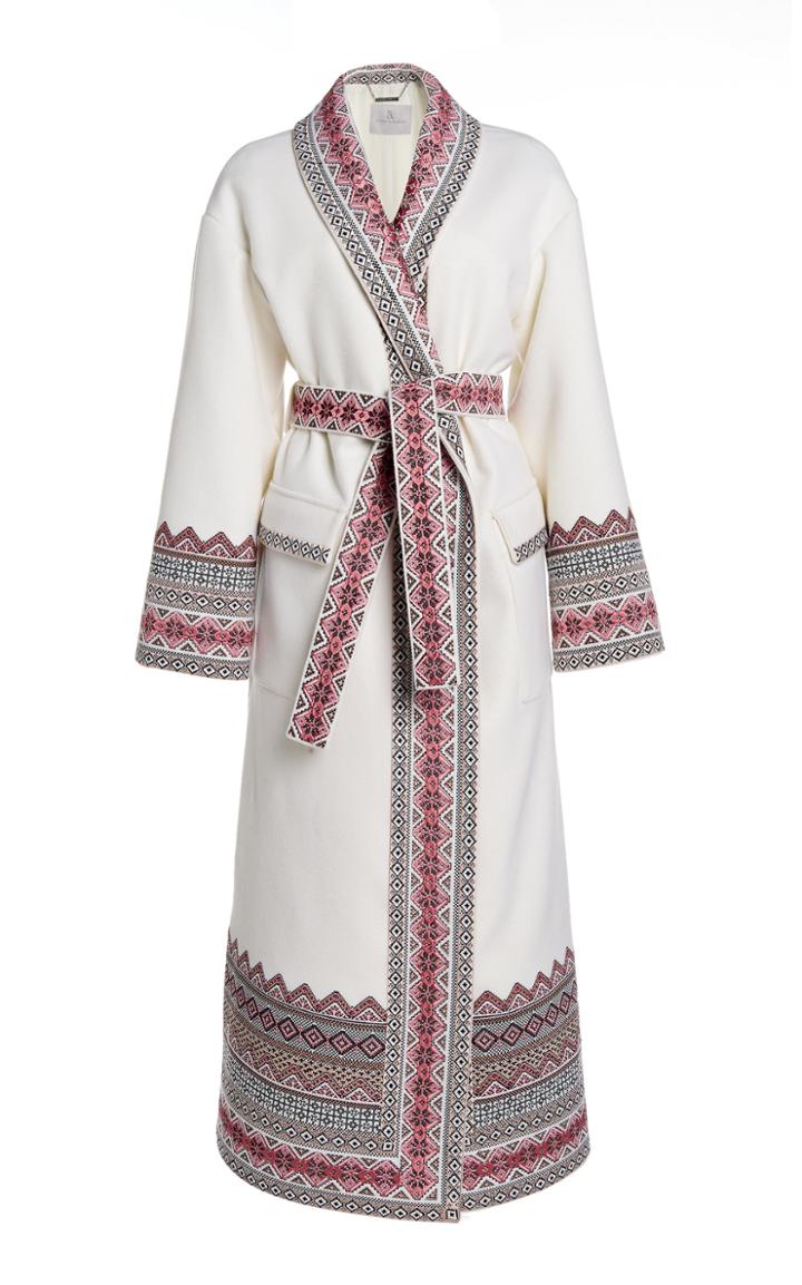 Moda Operandi Ralph & Russo Double-faced Wool Belted Wrap Coat
