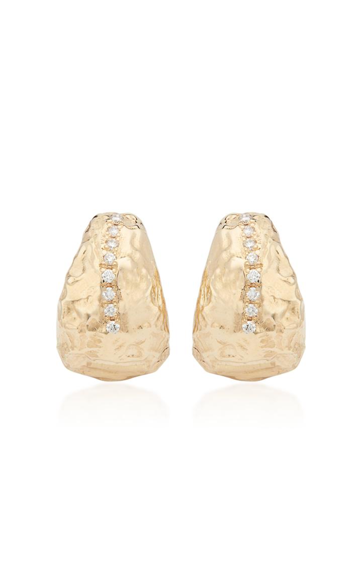 Fie Isolde X Veneda Carter V 14k Gold Diamond Earrings