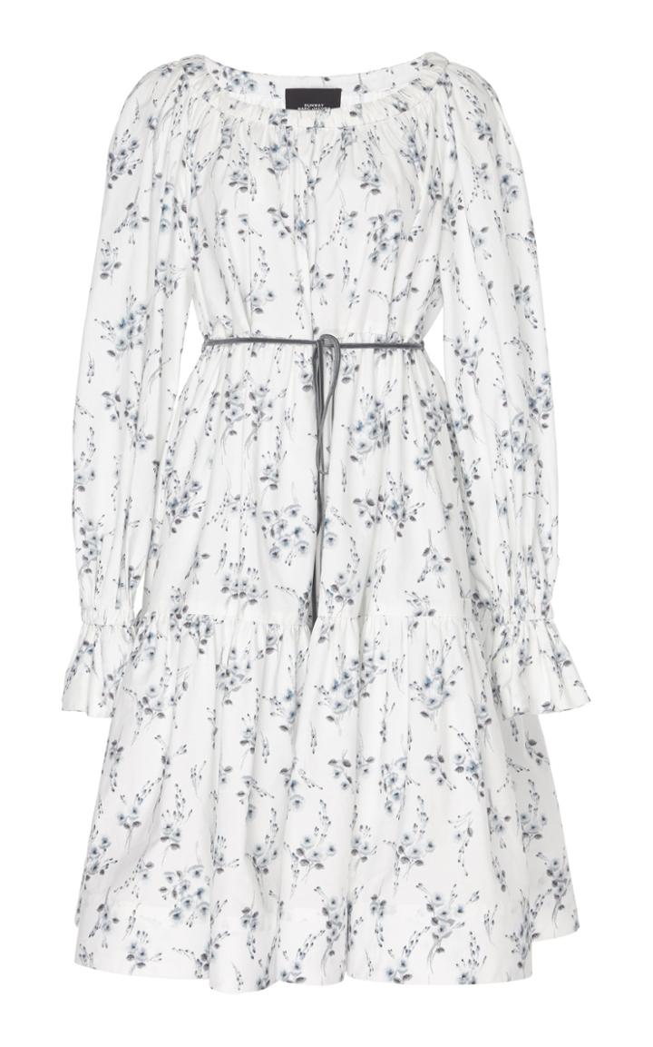 Marc Jacobs Floral-print Tiered Cotton Dress