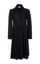 Red Valentino Wool Plisse Coat