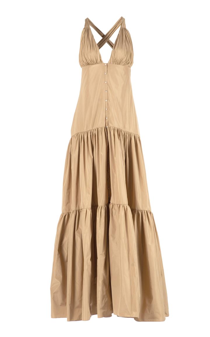 Moda Operandi Maria Lucia Hohan Chiara Tiered Taffeta Gown Size: 38