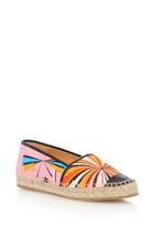 Emilio Pucci Leather-trimmed Printed Canvas Espadrilles