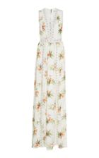 Patbo Printed Lace V-neck Maxi Dress
