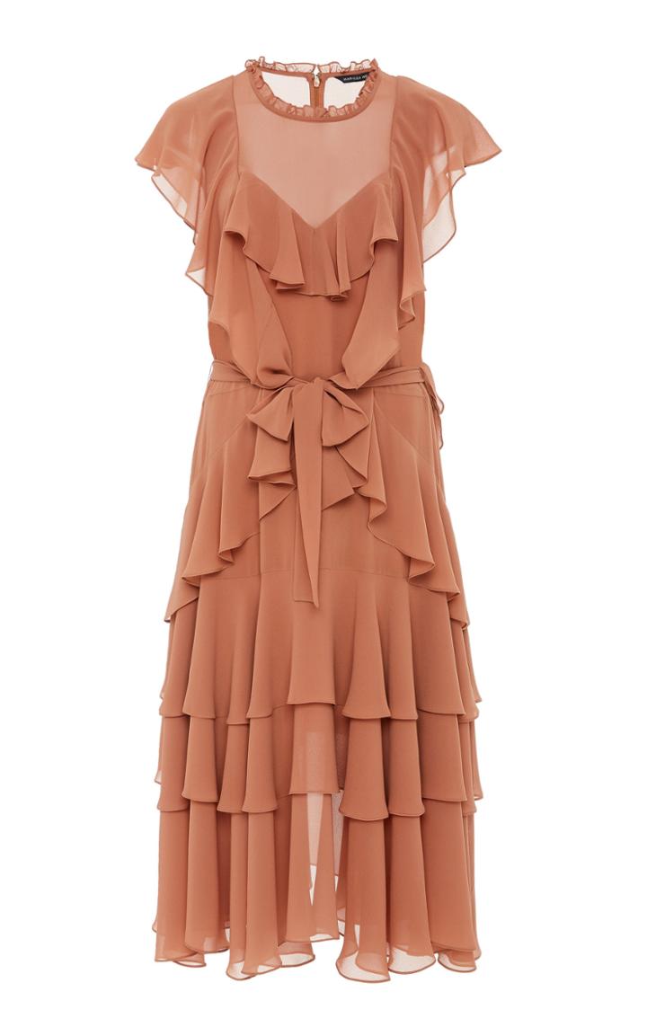 Marissa Webb Sully Ruffled Crepe Dress