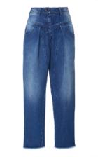 Michael Kors Collection Pleated Rigid High-rise Straight-leg Jeans