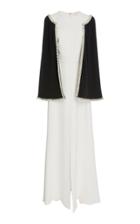 Reem Acra Cape Silk Gown