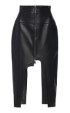 Boyarovskaya Cut-out Leather Skirt
