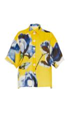 Moda Operandi Carolina Herrera Floral-print Silk Shirt Size: 0