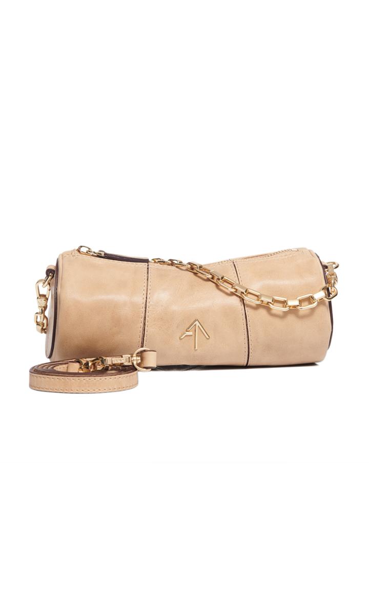 Manu Atelier Cylinder Mini Leather Shoulder Bag