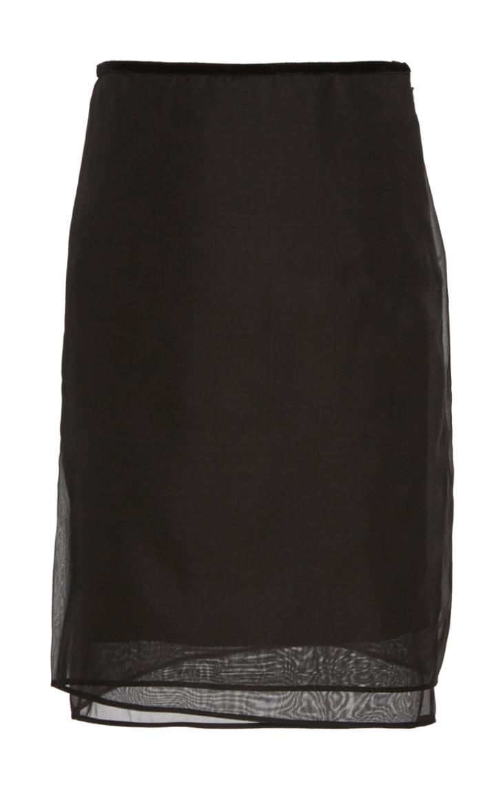 Helmut Lang Layered Organza Skirt
