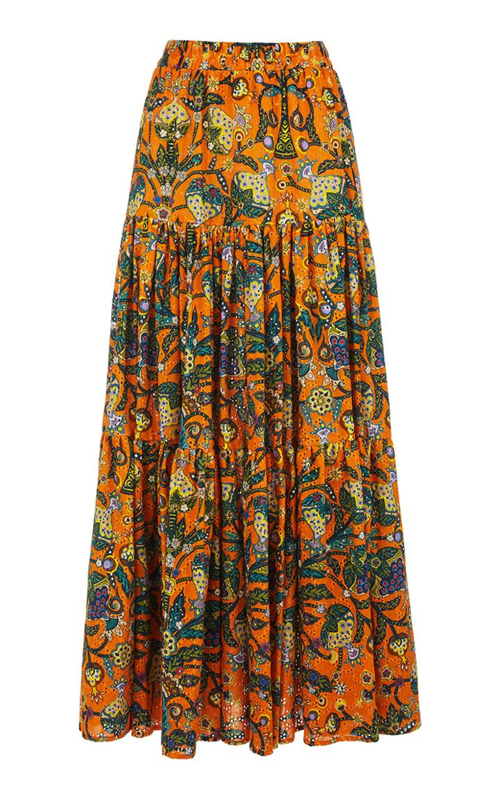 Moda Operandi La Doublej Printed Cotton Big Skirt