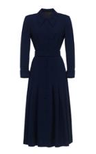 Ulyana Sergeenko Demi Couture Pleated Long Sleeve Midi Dress