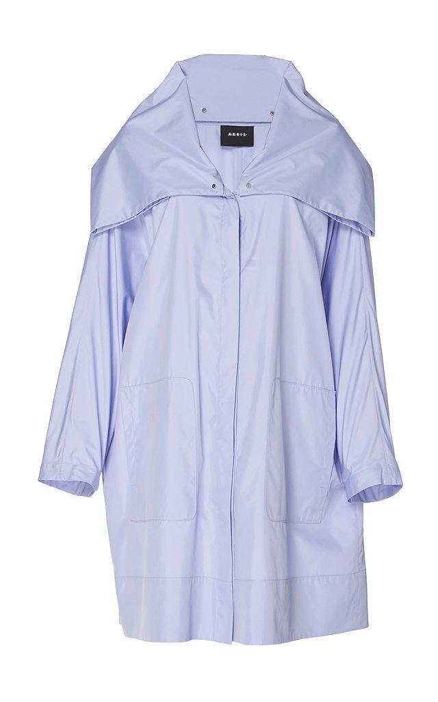 Akris Double Collar Taffeta Coat
