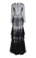Moda Operandi Ralph & Russo Silver-star Embellished Tulle Gown Size: 34
