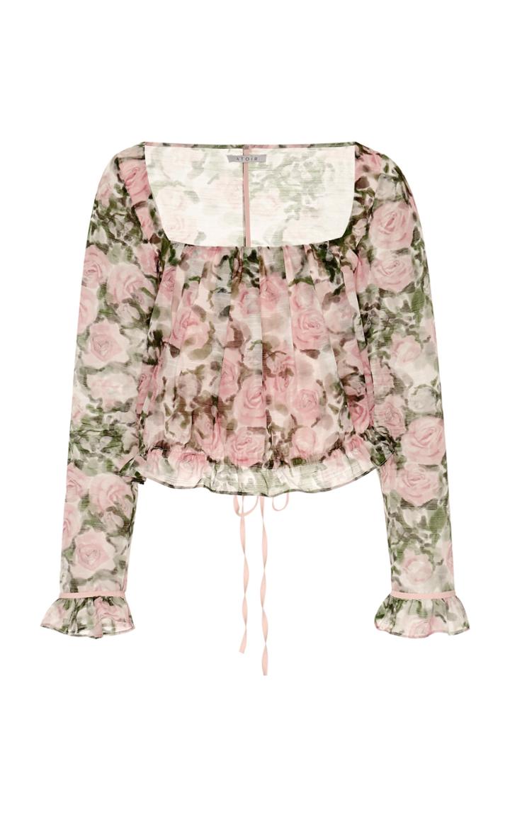 Atoir Cameron Floral-print Chiffon Blouse