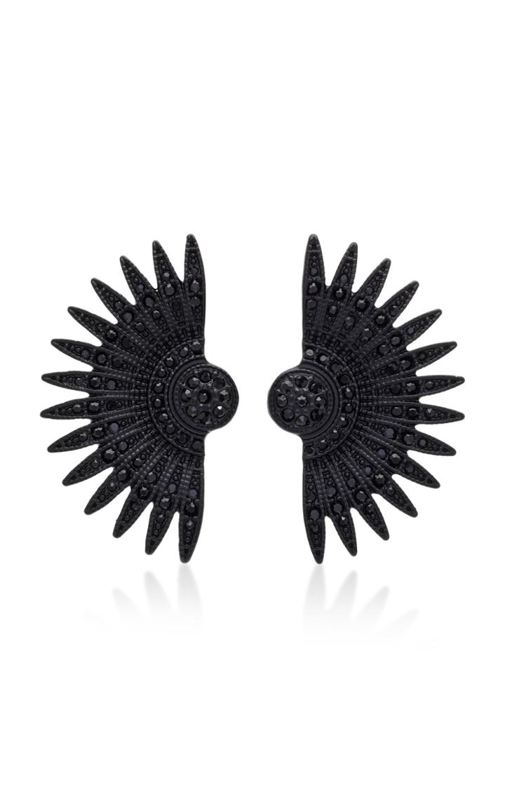 Lulu Frost Beacon Brass And Glass Stone Studs