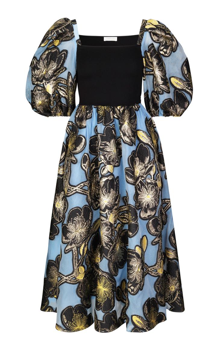 Stine Goya Monika Two Tone Printed Floral Dress