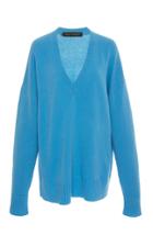 Sally Lapointe Airy Cashmere Silk V-neck Sweater