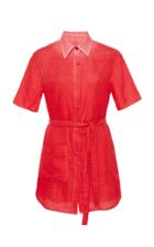 The Elder Statesman Belted Pashmina Shirt Dress
