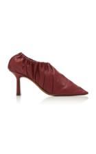 Neous Chondro Gathered Leather Pumps