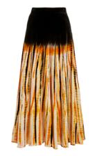 Proenza Schouler Tie-dyed Velvet Maxi Skirt