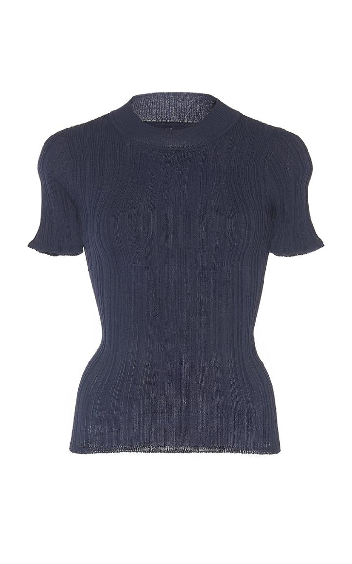 Jacquemus Afa Short-sleeve Ribbed-knit Top