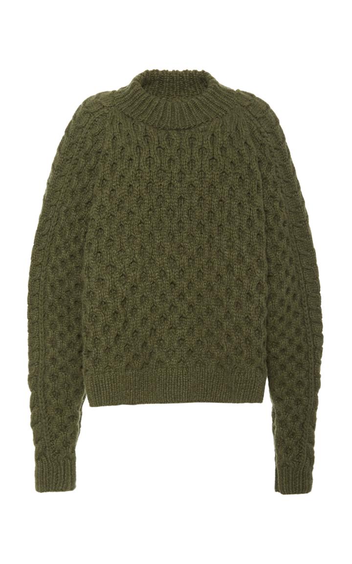Partow Orion Cable-knit Cashmere Sweater