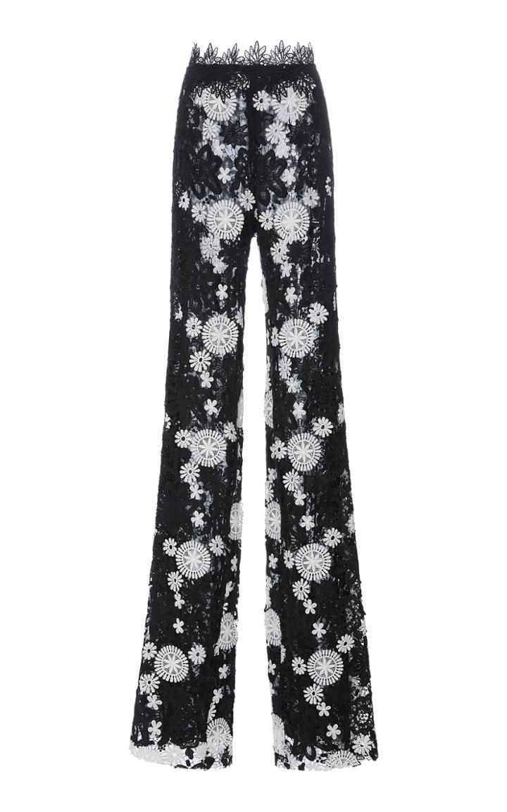 Naeem Khan Floral Trousers