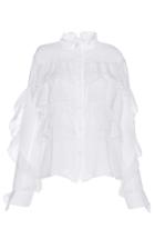 Giuseppe Di Morabito Ruffle Silk Blouse